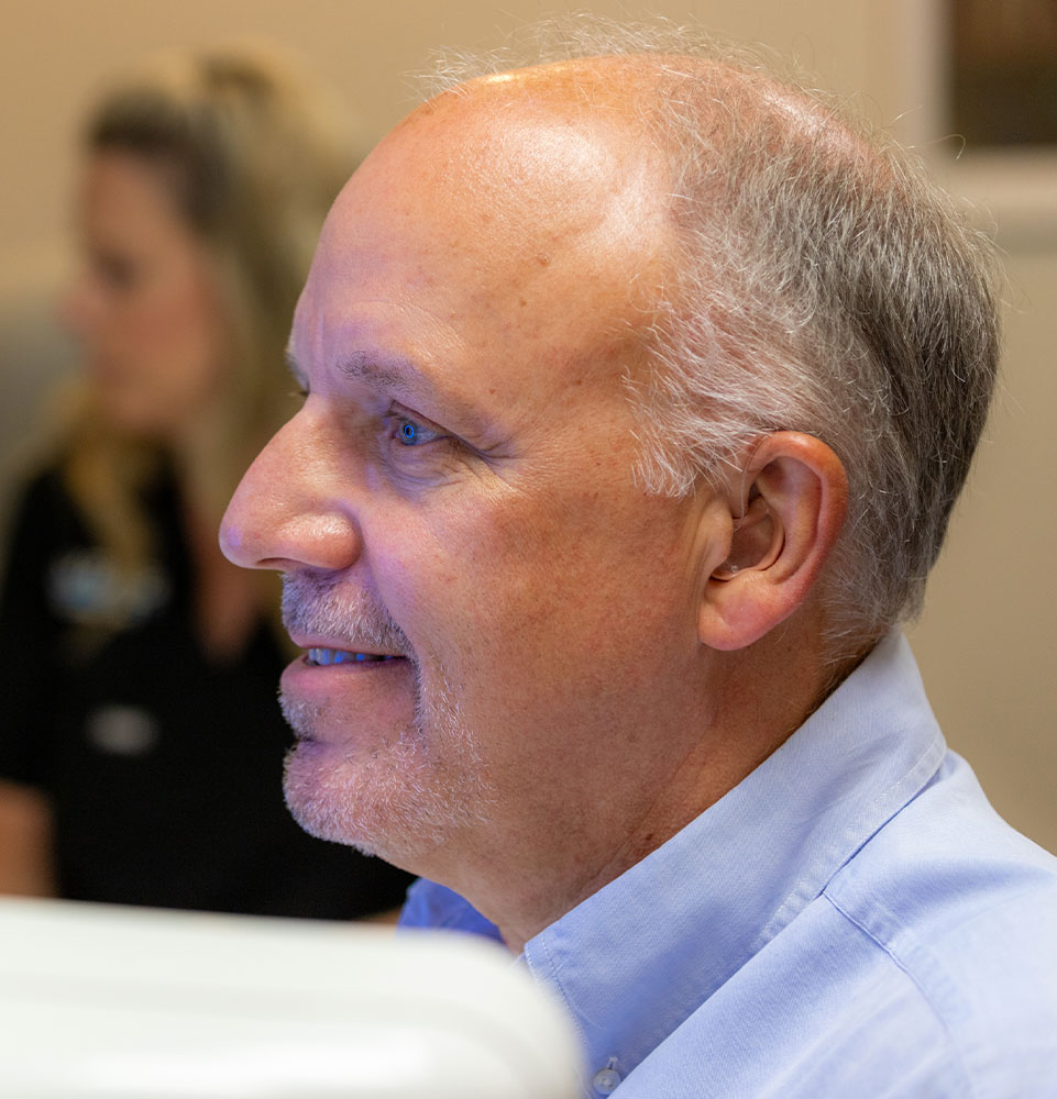 implant patient getting cbct scan before procedure